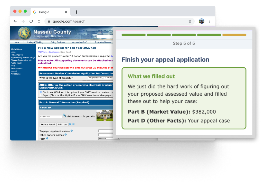 Helps fill in your application